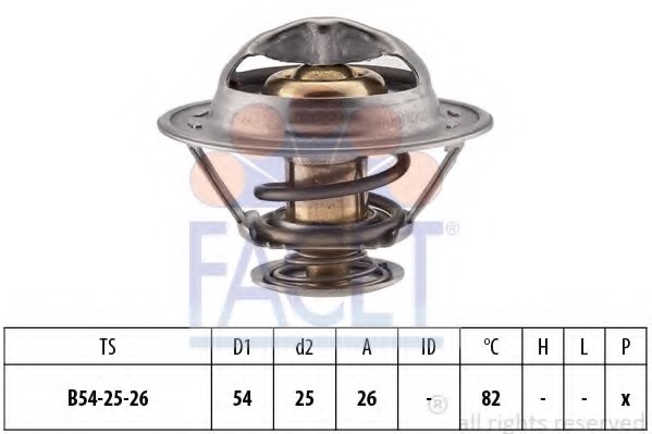FACET 7.8314S Thermostat, coolant